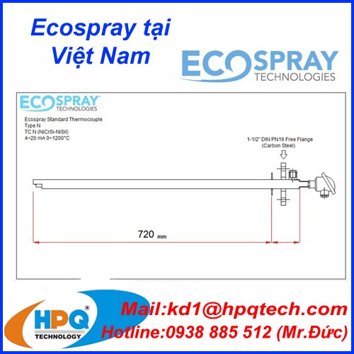 Đầu dò nhiệt Ecospray - Nhà cung cấp Ecospray tại Việt Nam